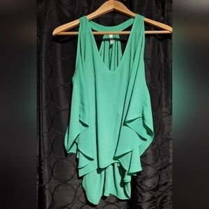 GLO Jeans Green Sleeveless Blouse